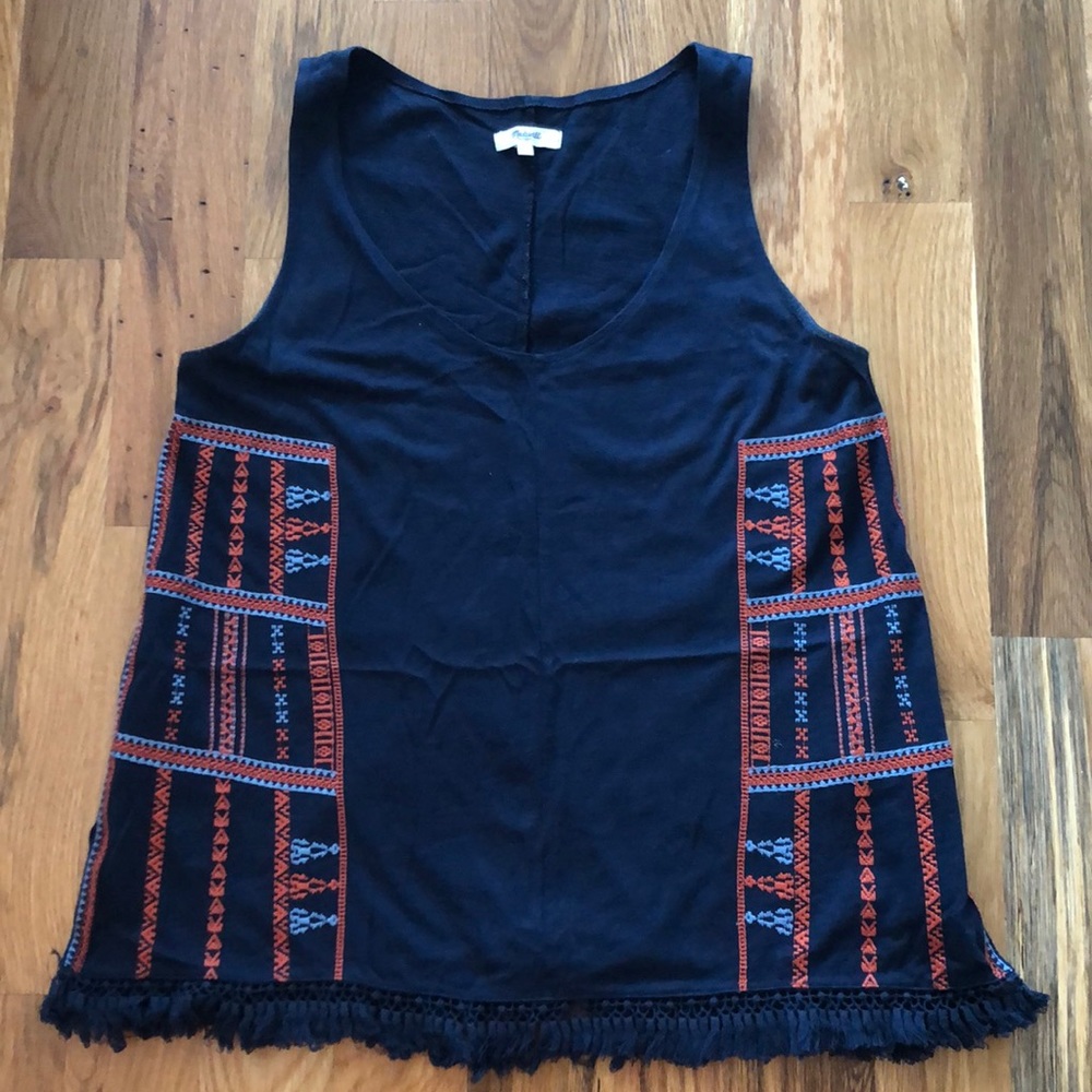 Madewell summer fringe tank